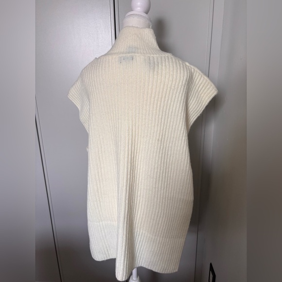 Steve Madden Cream Cowl Neck Cable Knit Sweater - Picture 5 of 8